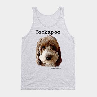 Red and White Cockapoo / Spoodle and Doodle Dog Tank Top